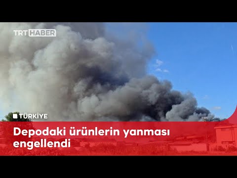 Antalya’da depo yangını