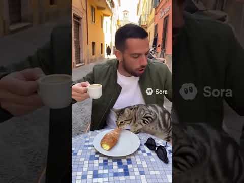 Furto di cornetto #furto #gatti #cornetto #brioches