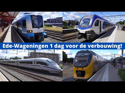 Treinen op station Ede-Wageningen - 6 augustus 2022 (1 dag voordat de werkzaamheden!)