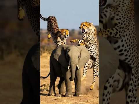 Will elephant son survive #shortsfeed #wildlife #elephant #animalattack