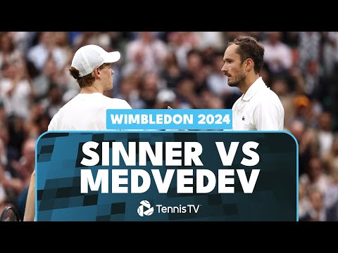 Jannik Sinner vs Daniil Medvedev Five-Set Thriller! | Wimbledon 2024 Quarter-Final Highlights