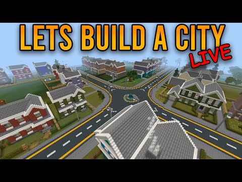 Lets Build A Minecraft City LIVE ! How to Build a City