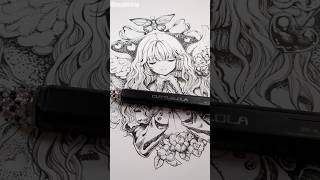 この点描画ペンすごくない！？ #art #manga #cuttlelola #点描 #イラストメイキング