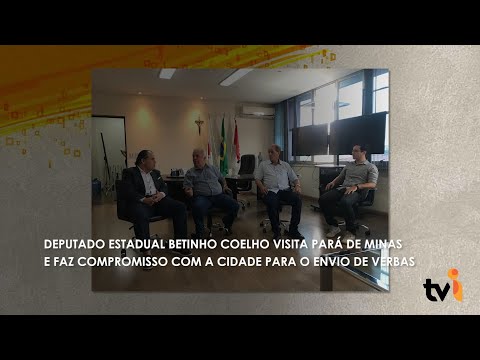 Vídeo: Deputado estadual Betinho Coelho visita Pará de Minas e faz compromisso com a cidade para o envio de verbas