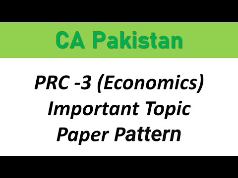 PRC 3 Principles of Economics Important Topics|| Paper pattern|