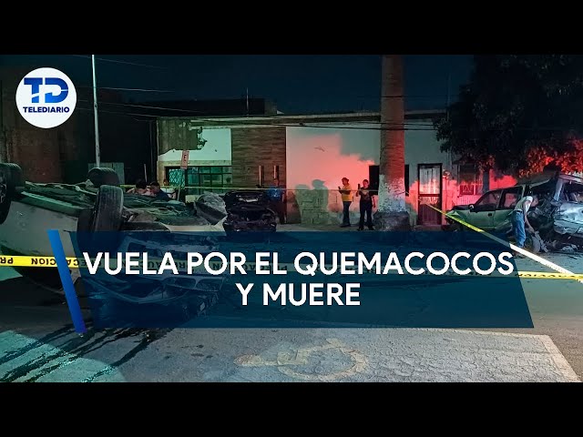 Vuela por el quemacocos y muere; conductora iba en estado de ebriedad