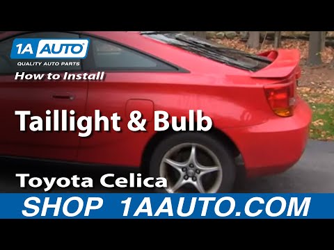 TOYOTA Celica 7 - Outer Tail Light & Bulb Replacement