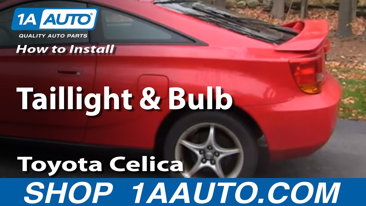 How to change a taillight in a toyota celica