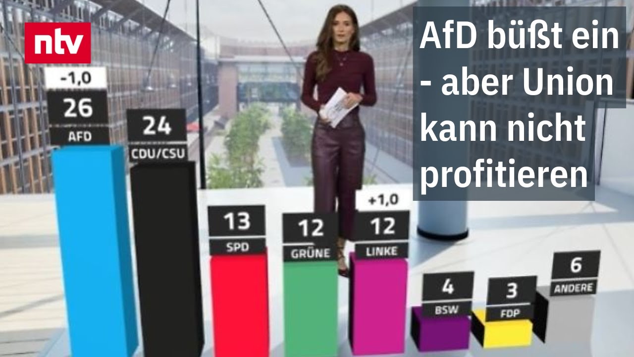 AfD büßt ein - aber Union kann nicht profitieren