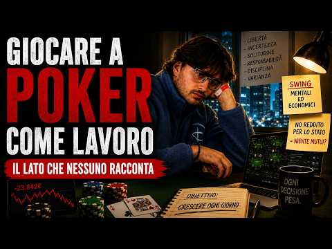 SCEGLIERE il POKER come LAVORO