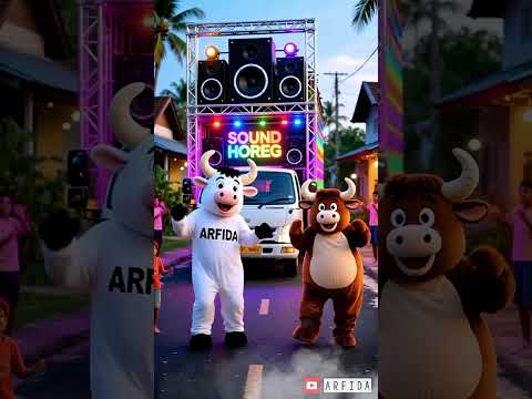 Maskot sapi Aku Suka Nonton Sound Horeg #soundhoreg #ai #badut
