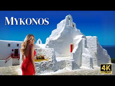 Breathtaking 4k Morning Walking Tour: MYKONOS Greece 2024 🇬🇷