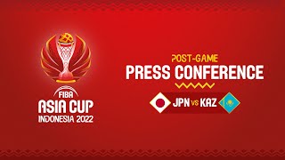 Ерлер командалары арасындағы Азия Кубогы 2022 - Топтық кезең: Матчтан кейінгі баспасөз мәслихаты - Жапония vs Қазақстан