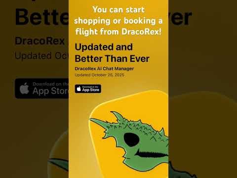 DracoRex AI Chat Manager 1.3.5. Link in description. #ai #ios #iphone #apple #travel #shopping #app