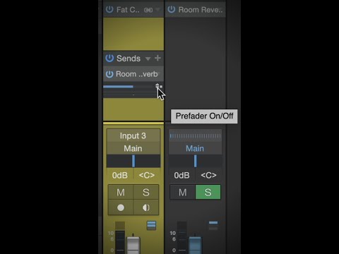Prefader On/Off Switch #StudioOneMinute #Shorts