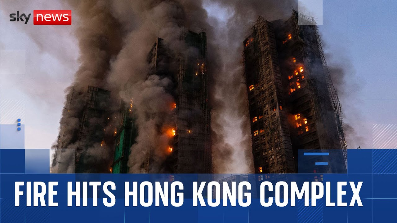 Dozens killed after fire engulfs Hong Kong high-rise buildings with 279 reported missing