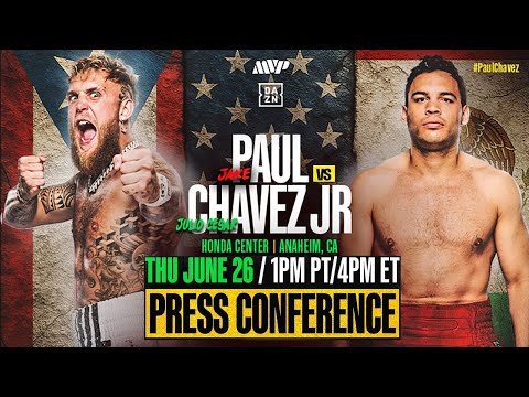 LIVE – Jake Paul vs Julio Cesar Chavez Jr – FINAL Press Conference & Face Off