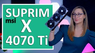 Vido-Test : MSI GeForce RTX 4070 Ti Suprim X Review - Thermals, Noise, Clocks & Power