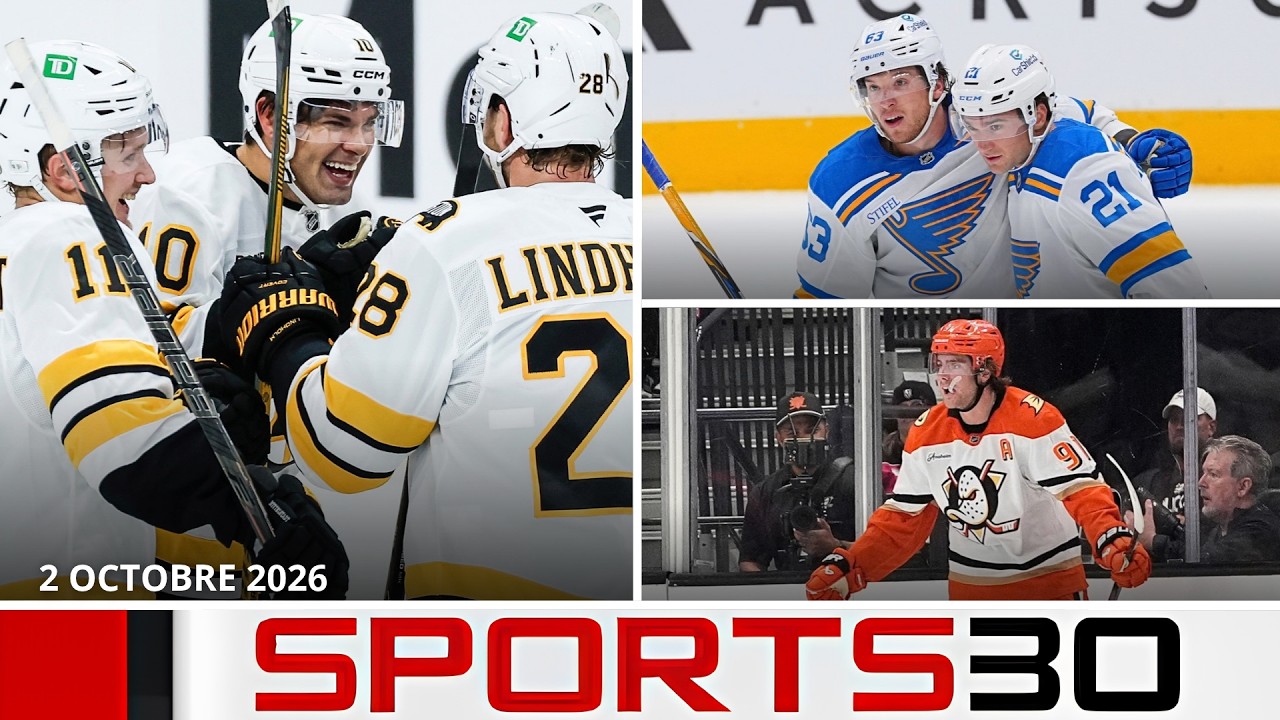 Boston poursuit, Anaheim et Saint-Louis dans la bonne voie! | Faits saillants LNH du jour #Sports30