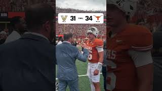 Arch Manning and the Longhorns get the DUB over Vandy 🔥