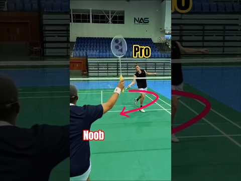 ✅Forehand serve return deception 🏸 Pro vs Beginner #badminton #axelsen #badmintonlovers