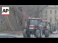 Czech farmers disrupt traffic in Prague as they protest the state, European agriculture policies