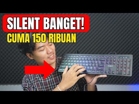 Review Keyboard ROBOT RK40: Silent, Ultra Tipis, Backlit 7 Warna Keyboard 100 Ribuan Worth It?