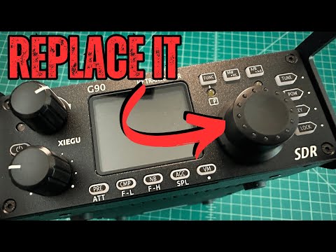 Xiegu G90 Knob Replacement: That was EASY!