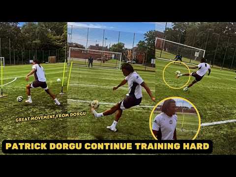 Dorgu Patrick continues on training hard ahead of Manchester United pre season