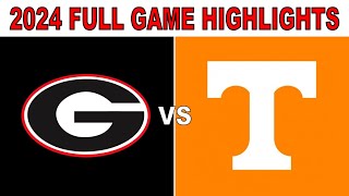 Georgia vs Tennessee 2024 | Full Game Highlights Every Play | College Football Week 12 | 1 Hr Dawgs