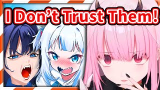 Calli Doesn't Trust Blue-Eyed Women, Gura, Kronii, Suisei: 【Mori Calli