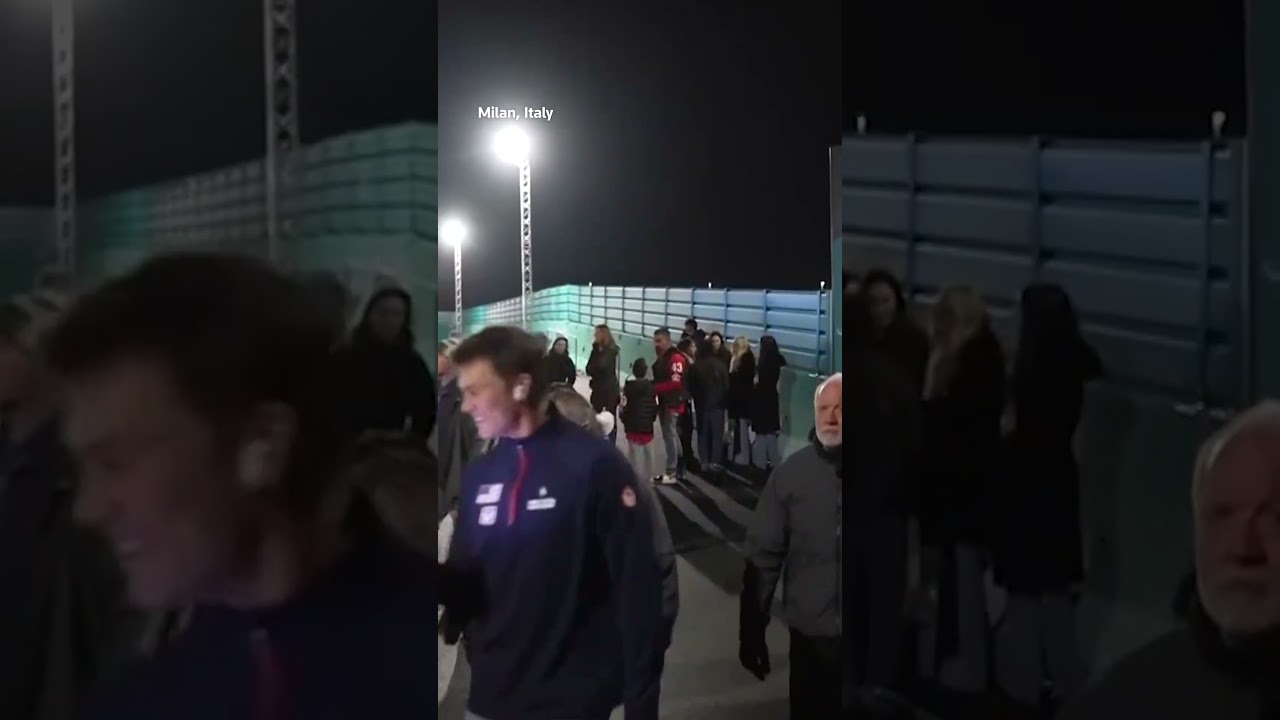 Tom Brady arrives at women’s Olympic gold-medal hockey game