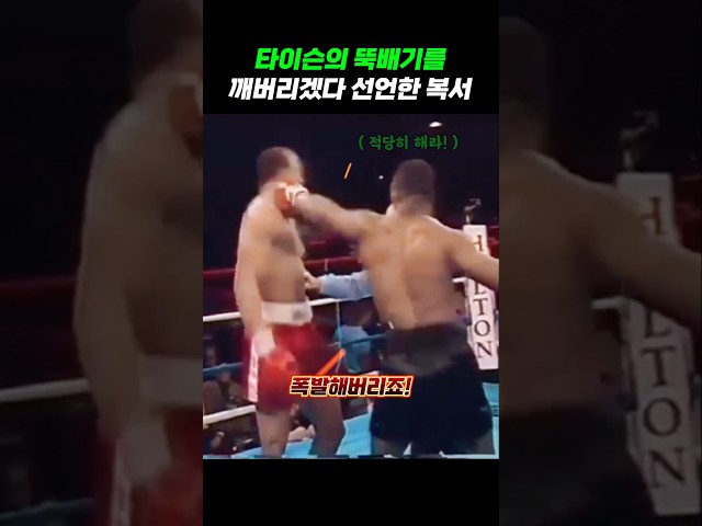 타이슨 뚝배기를 깨버리겠다고 도발한 복서의 최후