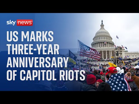 Watch live: US marks three-year anniversary since Capitol riots