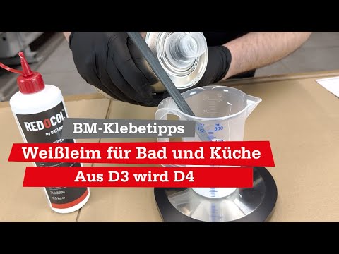 💡BM-Klebetipp: Weißleim wasserbeständiger machen | für Bad- und Küchenmöbel | So wird aus D3 D4-Leim