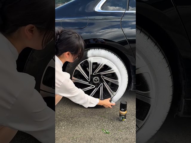 Girls Who Keep Their Tires Clean = Next Level Detail! 👠🚘