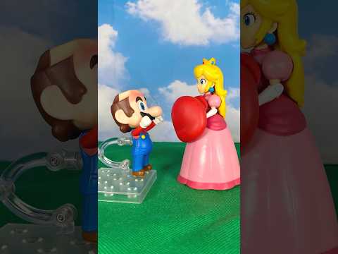 Mario's hat is stolen by Princess Peach #thesupermariogalaxymovie #mario #supermario