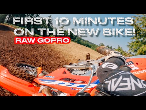How I get comfortable on a brand new bike on a track Ive never ridden before! - 2022 Honda CRF250R
