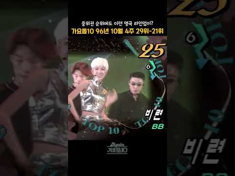 [#Shorts] 가요톱10 1996년 10월 4주차 29위 - 21위  | KBS 19961023 방송