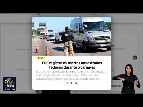 Operação Carnaval: 85 pessoas morreram nas rodovias
