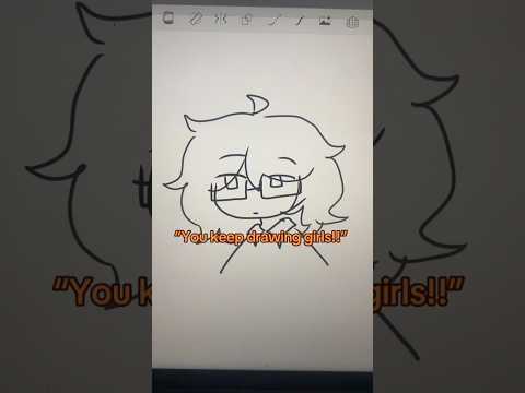 you only draw girls!!! | #art #drawing #memes #fyp #foryoupage #shorts #artist #sketchbook