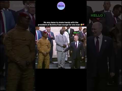 No one dares to shake hands with the president of Burkina Faso except for one man.😇