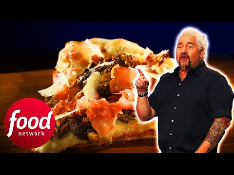 Guy Fieri And Judges Are BLOWN AWAY By This Unique Meat Lover Pizza | Guy's Grocery Games