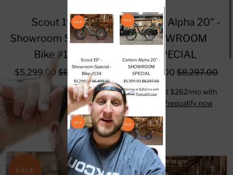 eBike discounts! Grab a showroom special today and save $$$ #bakcou #electricbike #ebike