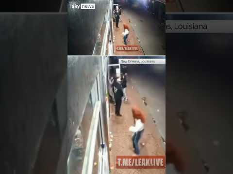 CCTV shows moment of New Orleans attack