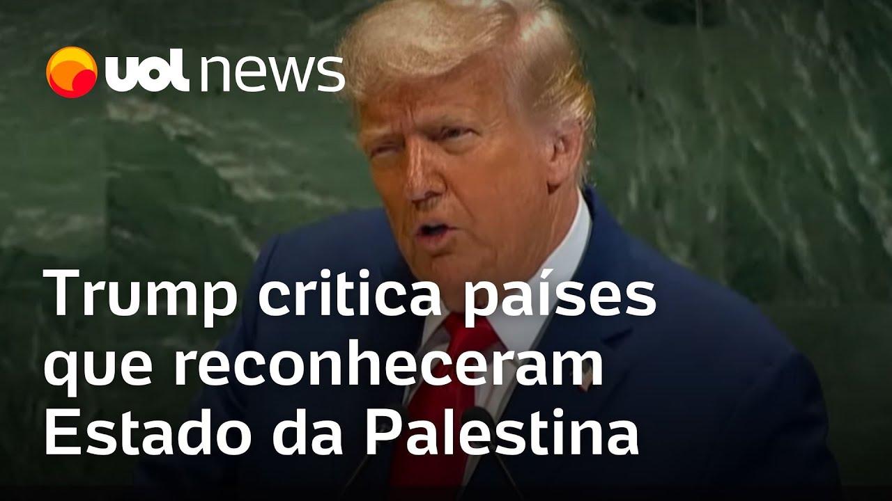 Trump critica países que reconheceram Estado da Palestina e pede libertação de reféns