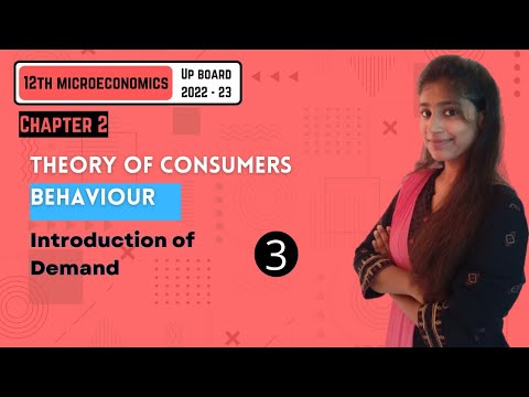 Chapter 2 | Theory Of Consumers Behaviour  | Part – 3 | Microeconomics | 12TH UP Board 2022-23