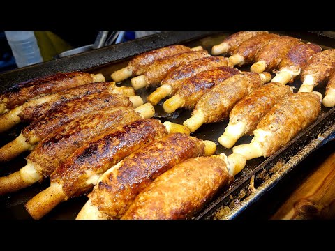 보는 순간 군침이 싸~악! 줄서서 먹는 대왕 치즈 떡갈비 튀김 Giant Fried Meatball with Mozzarella Cheese - Korean Street Food