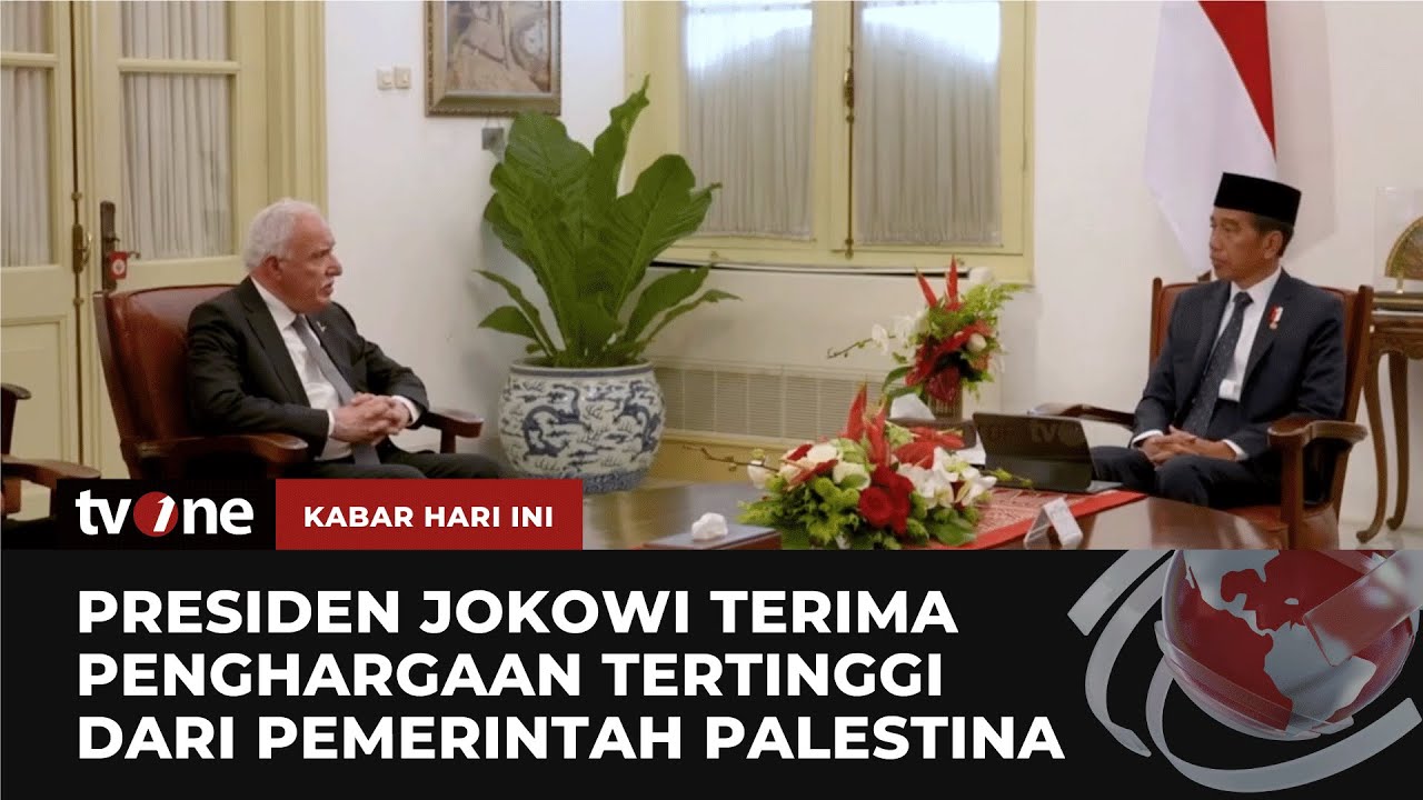 Presiden Jokowi Terima Medali Kehormatan dari Pemerintah Palestina | Kabar Hari Ini tvOne