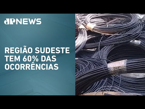 Furtos de fios causam prejuízos de R$ 24 milhões em 2024